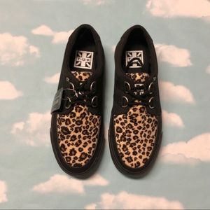 NWT TUK Leopard Print Creeper Sneakers